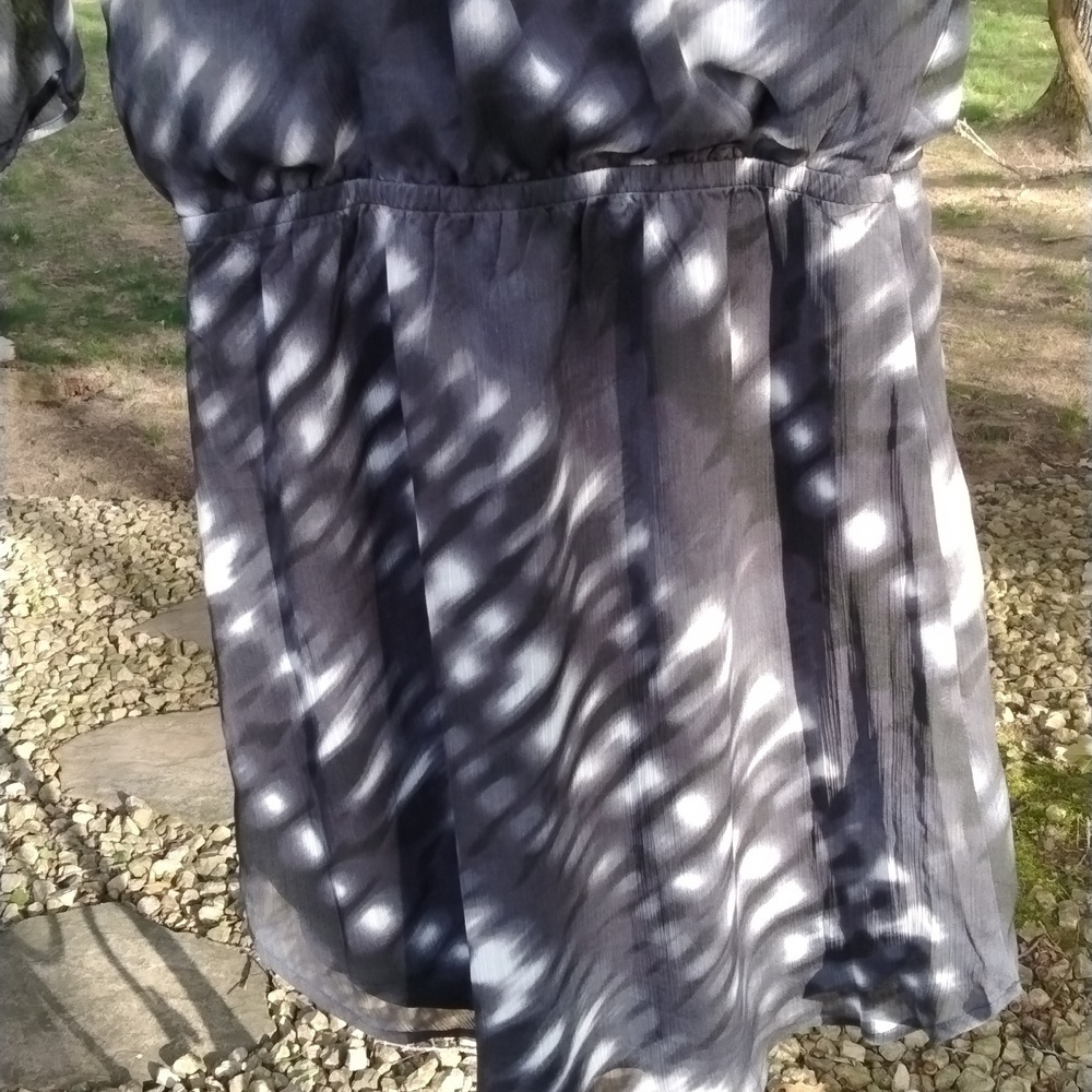 Express Women's black and white mini dress Sz med - Picture 10 of 13